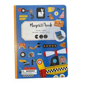 NWT Janod Racers  MAGNETI'BOOK 50 Magnets Travel 3-8 Educational Game